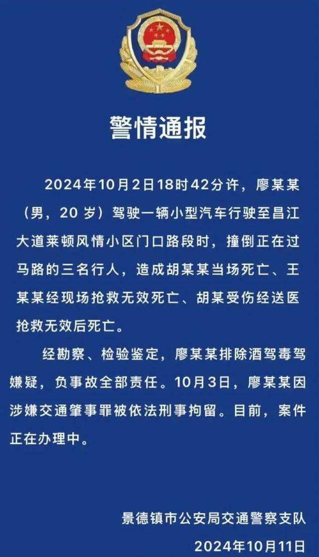 “一家三口被撞身亡”家属不舍扔儿媳喝过的水，肇事者父亲：撞死人是天灾